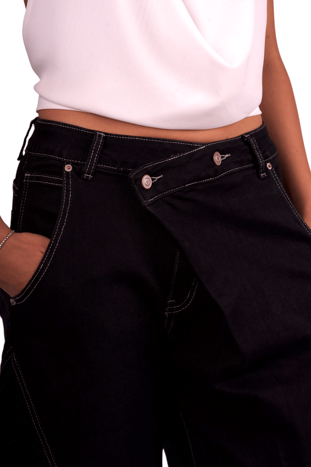 Jeans Balloon Black  Donna