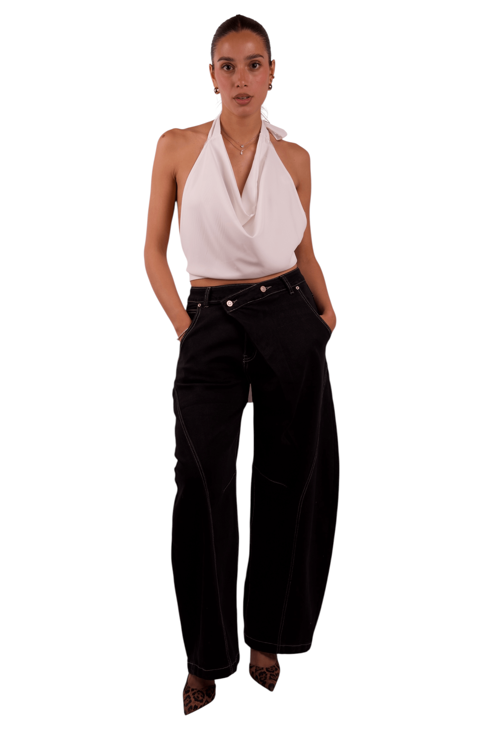 Jeans Balloon Black  Donna