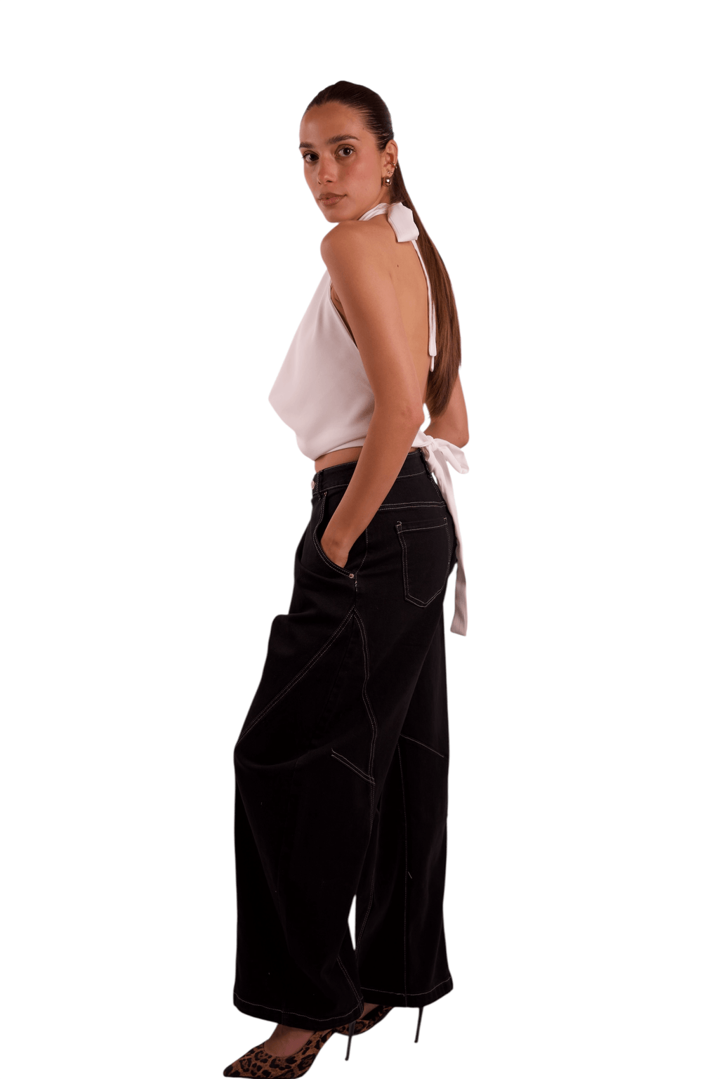 Jeans Balloon Black  Donna