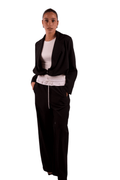 Coordinato Black Blazer cropped e pantalone comfort fit