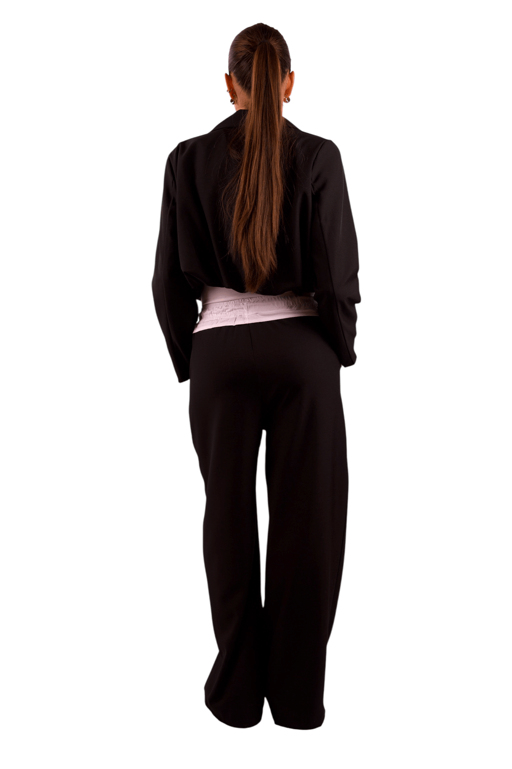 Coordinato Black Blazer cropped e pantalone comfort fit