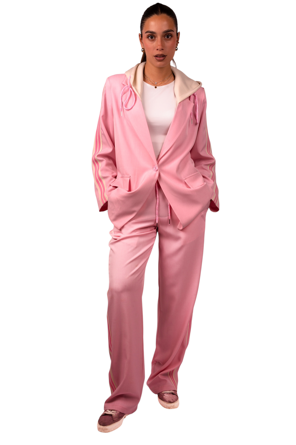 Coordinato Bande laterali Pink